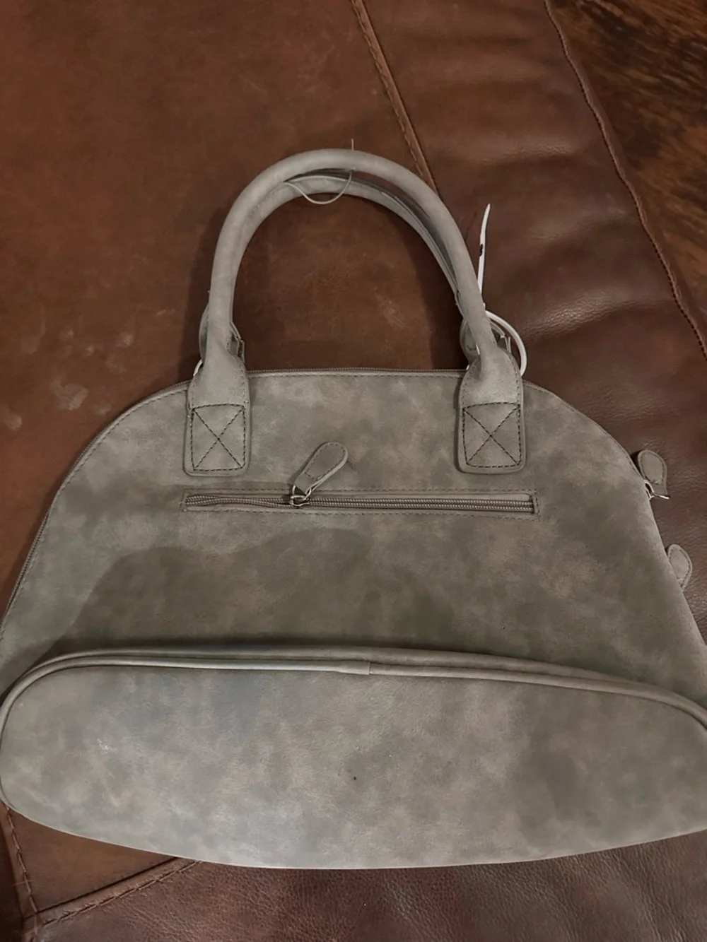 Stone Mountain Nubuck Perforated Vegan Leather Purse